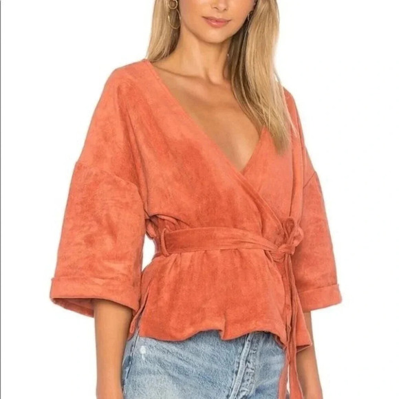 TULAROSA Rory Wrap Jacket Rust - Picture 4 of 16